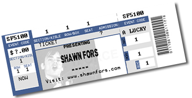 shawn fors concert ticket